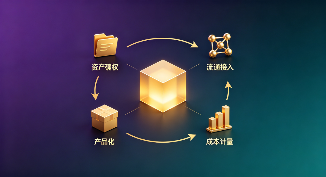 企业数据战略四步行动闭环示意图 企业数据战略四步行动闭环示意图