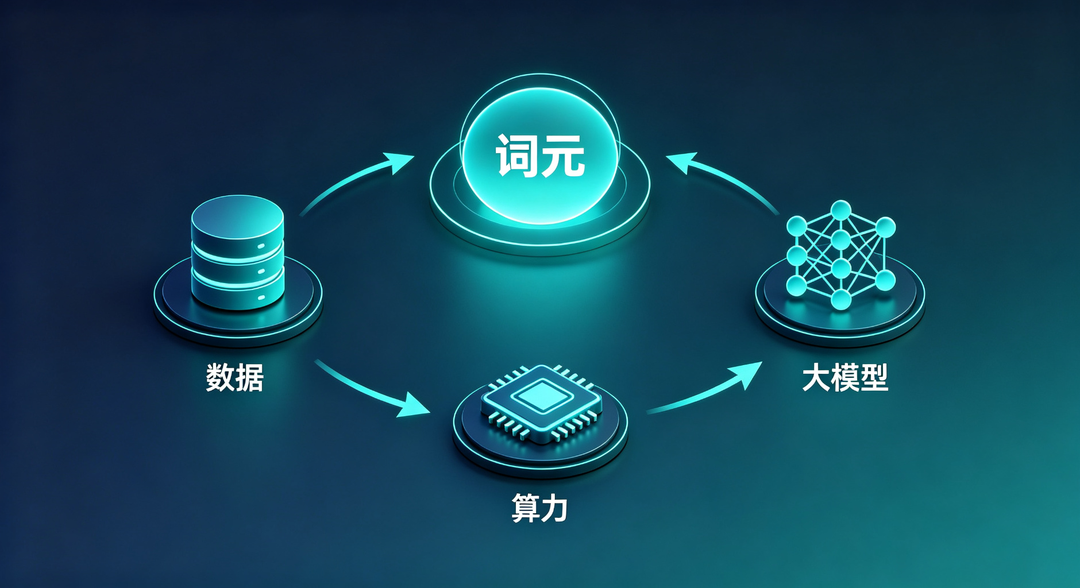 词元作为数据算力模型统一计量单位示意图