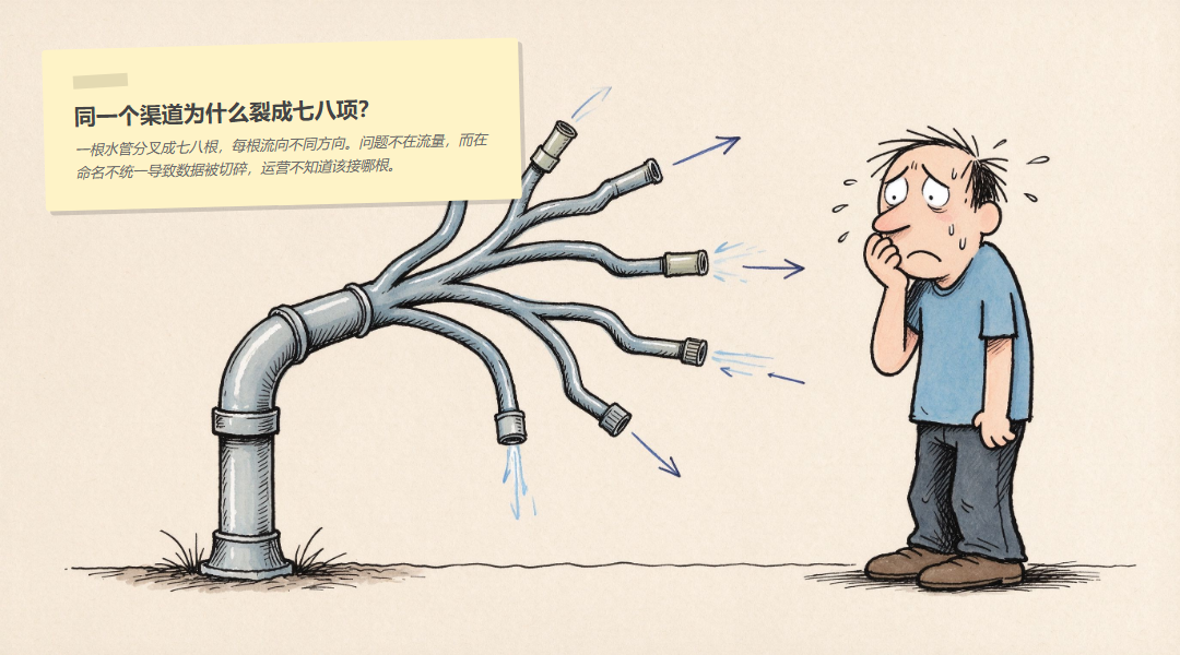 渠道拆分：场景与目标：渠道拆分要按什么标准判断示意图