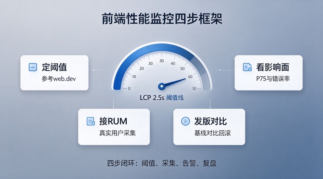 前端性能监控怎么搭建？四步框架从阈值到复盘_缩略图