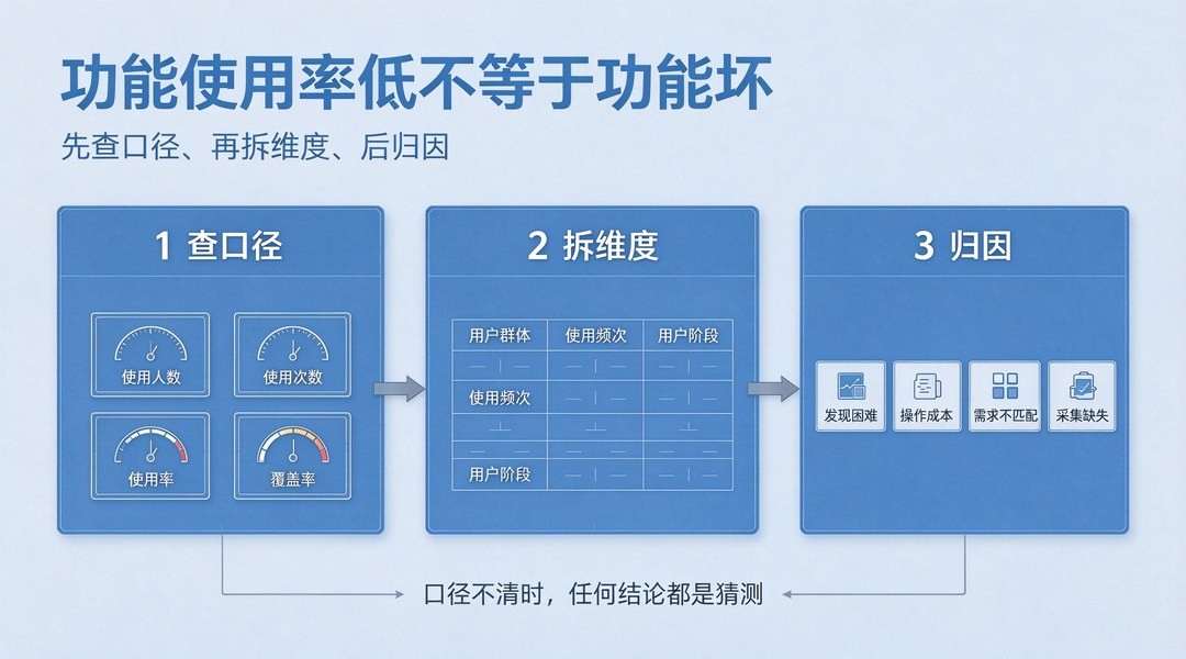 功能使用率低就是功能不好？先拆口径再下结论_缩略图